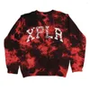 Men's Hoodies XPLR Shatter Red Tie Dye Sam And Colby Merch Pullover Unisex Sweatshirt Pants Two Piece Set Women Men 3D Clothes