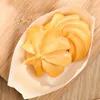 Bowls 120 Pcs Ship Shape Wood Chip Bowl Sushi Boats Container Wooden Plates Pine Tray Charcuterie Cones