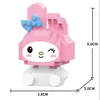 Mini figurines d'anime blocs jouet dessin animé kuromi briques de construction enfant jouets cadeau