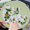 Chinese Style Products DIY Flowers Plants Pattern Embroidery Flower and Material Pack Beginner Needlework Practice Flower R230804