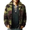 Men's Jackets Single-Breasted Jacquard Male/Men's Sweater Coat Fall Winter Lapel Camouflage Color Men Cardigan Outerwear