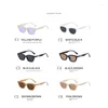 Okulary przeciwsłoneczne 2023 Ins Fashion Cat Eye Sexy Women Classic Designer Multicoloror for Men Uv400