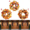 Decoratieve Bloemen Herfst Oogst Krans Kunstmatige Bessen Thanksgiving Home Decor