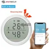 Smart Home Control Tuya WIFI Capteur d'humidité de la température Hygromètre intérieur Détecteur de thermomètre Smart Life Prise en charge de la télécommande Alexa Google Home x0721 x0807