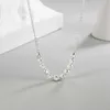 Kofsac Summer Strendy Jods Netclace for Women 2022 Simple Silver 925 Clavicle Chain Netlaces Light Luxury Jewelry L230704