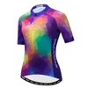 Racingjackor Weimostar Womens Cycling Jersey Short Sleeve Cykelkläder Road Bike Shirt Pro Team Cycle Wear Mountain Tops Ropa