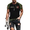 Camisetas masculinas legais e bonitas, moda de rua, blusa impressa em 3D no verão, gola redonda, manga curta, roupas esportivas, roupas de secagem rápida