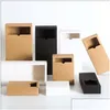 Boîtes d'emballage en gros Spot Kraft Paper Box Personnalisé Pliant Der Cosmétique Vide Tasse Emballage Pour Cadeau De Noël Drop Delivery Off Dhoww