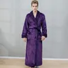 Vêtements de nuit pour femmes épaissie flanelle Couple longue Robe Kimono peignoir Robe hiver chemise de nuit lâche chaud corail velours Homewear vêtements de nuit