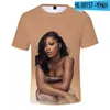 Herr t-skjortor keke palmer tshirt unisex crewneck kort ärm tee män kvinnor t-shirt 2023 casual stil amerika stjärna 3d kläder