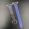 For apple watch strap Small waist strap New colorful lines leather watch strap apple IWatch 1~8se fashion watch strap38/40/41mm/42/44/45mm