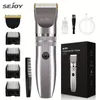 Upgrade His Grooming Routine with Sejoy Electric Hair Clipper - Professional 3-12mm Trimming Comb, 2*Cutter Head & Type-C Fast Charging!