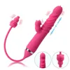 Massager Vagina Clitoral Stimulator Female Masturbator 3 Modes Telescopic Dildo for Women Tongue Licking Vibrator G-spot Massage