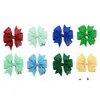 Autre maison jardin 1 pièces Colorf nœud papillon pinces à cheveux pour fille enfants ruban cheveux nœud papillon épingles à cheveux livraison directe Dhozk