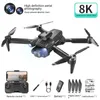 Ny borstlös flygfotografering 8K HD Folding Optical Flow Positioning Four Axis Hinder Undvikande RC obemannat flygfordon HKD230807