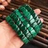 Strand klass topp naturlig malachite stenpärlor Braclet