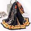 Scarves 2023 Summer Carriage Silk Korean Print Beach Towel Lady 180X90CM Travel Shawls Fashion Sunscreen Dustproof Handkerchief