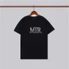 Mens T Shirt Designer Tshirt Limited Edition Par Tees Street Wear Summer Fashion Märke En Miri-skjorta Splash-bläck Letter Print Short988