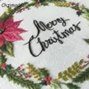 Chinese Products Merry Christmas Flower Embroidery Cross Stitch Materials Cotton Handwork Needlework Embroidery Stitches R230807