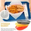 Dinnerware Sets Fruit Bowl Chip Accessory Basket Snack Household Kitchen Supply Multi-function Plastic Popcorn Container