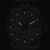 Другие часы 36 мм мужские автоматические часы Miyota 821a 6t51 Luxury 5Atm Gold Black Silver Dial