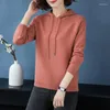 Vrouwen Truien Kasjmier Gebreide Truien Vrouw Trui Hooded Koreaanse Stijl Mode Trui Vrouwelijke Wollen Gebreide Kleding Tops 5079