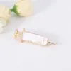 Pins Brooches DCARZZ Medical Syringe Lapel Pins Gift Doctor Nurse Christmas Trendy Jewelry Enamel Brooch Pin Metal Women Accessories HKD230807