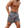 Men's Shorts Summer Elastic Waist Casual Male Solid Slim Loose Short Sweatpants Basketball Bodybuilding Workout With Towel Loop