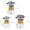 400ml/600ml/800ml Coffee Maker High-Temperature Resistant Glass Drip Brewing Pot With Stainless Steel Filter