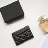 Mode Luxe C Femme Porte-cartes Modèle Classique Caviar Matelassé En Gros Or Matériel Petit Mini Noir Petit Matériel Portefeuille Designer Cuir De Galets