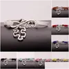 Charm Bracelets Autism Awareness Puzzle Piece Infinity Love Wish Veet Rope Wrap Bangle For Women Men Fashion Friendship Jewelry Drop D Dhkpt