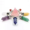 Pendant Necklaces Silver Plated Orgonite Healing Chakra Energy Transmitter Pyramid Resin Many Colors Quartz Stone Jewelry