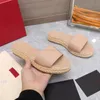 Gevlochten Espadrille Designer Merk Sexy gladde korrels Kalfsleer Sandalen slides Vrouwen Dikke bodem Slippers Slip Op Muilezels Mode Zomer Strand Falt Flip Flops