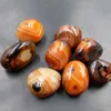 Objets décoratifs Figurines Naturel Agate Lisse Pierre Guérison Cristal Géode Spécimen Minéral Madagascar Artisanat Décor 230804