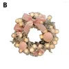 Decorative Flowers 30cm Wall Hanging Christmas Wreath Lighting For Xmas Party Door Garland Ornament Home Decor Holiday Accessories Free Ship