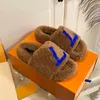 Sandals Slippers Designer Shoes Flip Flops sp5der Fashion Anti-Slip Female Slides Women Furry Fluffy Faux Fur Luxury Brand Warm Indoor claquette