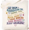 Kimoli sac fourre-tout en toile avec poche intérieure esthétique réutilisable sacs d'épicerie sac à bandoulière livre fourre-tout cadeaux HKD230807