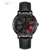 Wristwatches The Quartz Watch Fashion Cool Male Money To Hollow Out Wheel Belt Waterproof Concept Creative Table