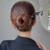 Grampos de cabelo de luxo estilo chinês líquido varas de metal pauzinho para mulheres longo moonstone hairpins jóias de casamento acessórios