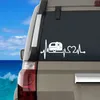 För husbilsresor Trailer Hiker Camper Heartbeat Art Decal Decoration Tält Vandring Vinyl Sticker Camper Art Decor264T