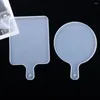 Tasses miroir décoration murale artisanat Silicone moule plateau moulage porte-bijoux bricolage poignée moules blanc Gel de silice époxy