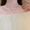 Choker Natural Freshwater Pearl Stainless Silver Color Necklace For Women Double Layer Chain Fashion Jewelry Gift 2023 Girl Party