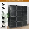 Supports de stockage Racks US Shoe Rack Grande capacité Botte 12 Cube Organzie Modulaire DIY Plastique 6 Niveaux 2496 Paires de Tower Cabine 230807