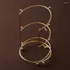 Sieraden Zakjes Bruid Kroon Hoofdband Tiara Ondersteuning Houder Prinses Strass Display Rack Metaal Goud Kristal Hoofdbanden Organizer