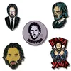 Pins Brooches John Wick Baba Yaga Enamel Pin Cartoon Anime Brooch Metal Badge Jewelry Accessories Decoration HKD230807