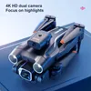 K9 Drone Professional 4K Ultra-wysokie definicja fotografia składanie przeszkód Unikanie zdalnego sterowania samolotem vs Z908 HKD230807