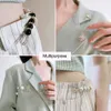 Pins Brooches Clothes Buckle Clips Multifunction Brooch Woman Scarf Simulated-Pearl Lapel Pendant Badges Women Waist Change Small Artifact Pin HKD230807