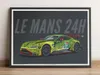 Célèbre voiture marque toile peinture classique voiture de course affiches et impression décor à la maison mur Art photo pour sport automobile garçon salon décor pas de cadre Wo6