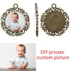 Photo Customized Pendant Personalized Necklace Diy Private Custom Photo Picture Pendant Birthday Gift for Her for Family Members L230704