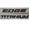 EDGE TITANIUM Chrom ABS Kofferraum Hinten Nummer Buchstaben Abzeichen Emblem Aufkleber Aufkleber für Ford EDGE233S